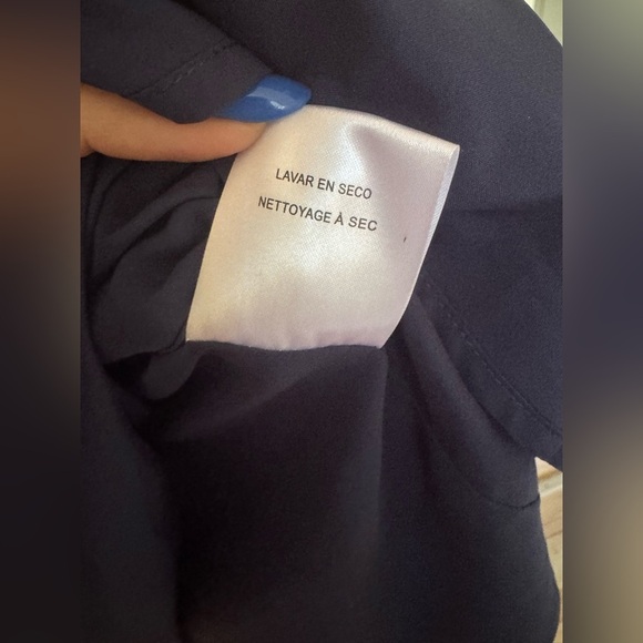 Gal Meets Glam Annabelle Satin Jacquard Dress Formal Cocktail Blue Size 8 EUC - Picture 8 of 9